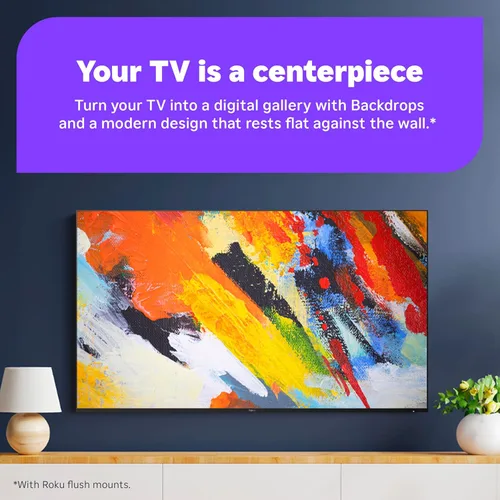 Miniatura 11 de Roku Smart TV 2025 – Serie Pro de 55 pulgadas, TV Mini-LED – RokuTV con Control Remoto por Voz Retroiluminado Pro Kit de Montaje en Pared para TV