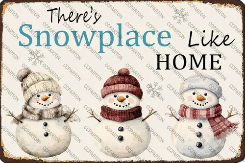 Miniatura 20 de CCPARTON Carteles de Feliz Navidad Graciosos Cartel de Hoja de Estaño para Decoración del Hogar Interior Jardín Patio Exterior Porche 8x12 Pulgadas