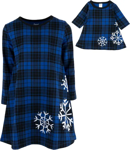 Miniatura 15 de Leveret - Conjunto de vestidos a juego para niña y para muñeca, 100% algodón, gran variedad de estilos, (tallas de 2 a 14 años)