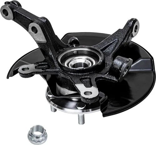 Miniatura 6 de Detroit Axle - Kit de 4 brazos de control delanteros para Honda Civic 06-11, 2 nudillos de dirección y cubos de cojinetes de rueda, 2 brazos