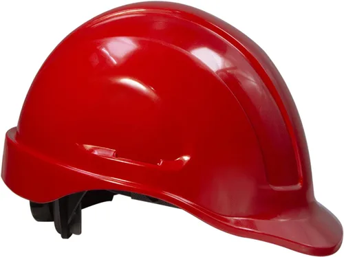 Miniatura 2 de JORESTECH Casco de Seguridad Duro Naranja de HDPE Estilo Gorra Casco con Suspensión de Trinquete Ajustable de 4 Puntos para Trabajo, Hogar y Rojo