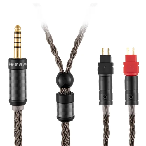 Miniatura 10 de Cable equilibrado de 0.098 pulgadas compatible con auriculares Sennheiser HD650, HD600, HD580, HD660S, HD660S2, HD58X, HD6XX de 16 núcleos chapados