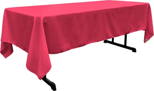 Miniatura 148 de LA Linen Mantel rectangular lavable de popelín de poliéster, resistente a las manchas y a las arrugas, cubierta de mesa 60x84, mantel de tela