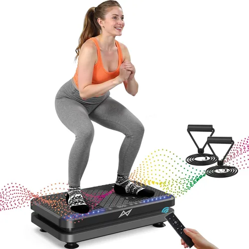 Miniatura 9 de AXV Vibration Plate Fitness Platform Exercise Machine Vibrating Shaking Full Body Shaker Workout Vibrate Stand Shake Board Sport Gym for Weight Loss