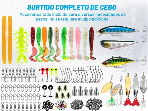 Miniatura 8 de PLUSINNO Fishing Lures, 137Pcs Tackle Box with Tackle Included, Crankbaits, Spoon, Hooks, Weights & Other Accessories, Fishing Bait Lure Gear Kit