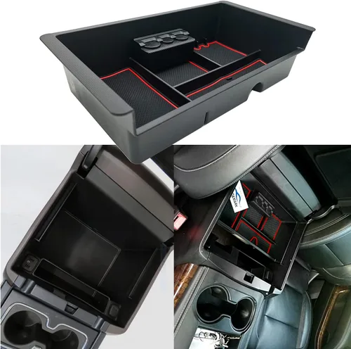 Miniatura 4 de Organizador de bandeja de consola central compatible con accesorios GMC Sierra 2014-2018, (2015-2020) Yukon/Chevy Tahoe Silverado Suburban, caja