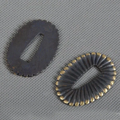 Miniatura 3 de Brass Sword Seppa Spacer for Japanese Samurai Swords Replacement 2 Pcs MN-NEWSEPPA
