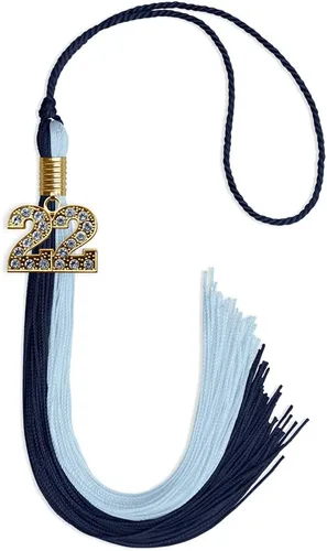 Miniatura 160 de Endea Graduation Borla de doble color con dije dorado (negro/oro brillante, 2022)