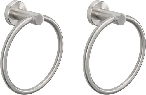 Miniatura 17 de NearMoon Anillo de Toalla de Baño, Accesorios de Ferretería de Baño - Soporte de Toalla de Mano de Acero Inoxidable Engrosado para Baño, Colgador