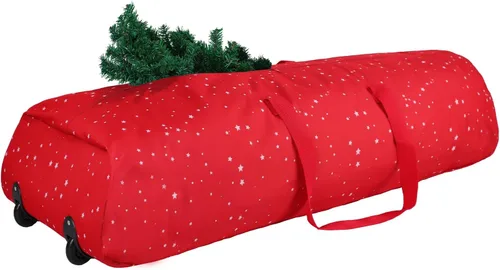 Surblue Bolsa de almacenamiento para árbol de Navidad, se adapta a árboles artificiales desmontados de hasta 6 pies de alto, asas duraderas y