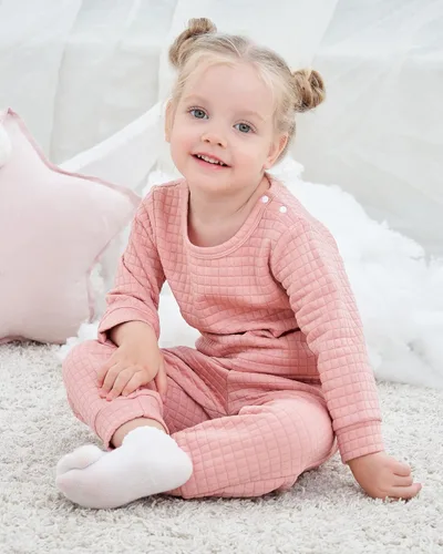 Miniatura 14 de Renotemy Conjunto de ropa para bebé recién nacida, para otoño e invierno, manga larga, pantalones, lindo conjunto de ropa para bebé niña