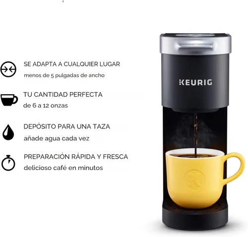 Miniatura 2 de Keurig K-Mini CoffeeFeer, Brewer Single Sirve K-Cup POD Coffee, de 6 a 12 oz. Tamaños de preparación, negro K-mini negro