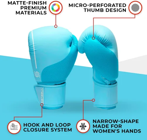 Miniatura 4 de Sanabul Guantes de Boxeo de Huevo de Pascua para Mujeres, Guantes Pro de Entrenamiento MMA Kickboxing Muay Thai, Guantes de Boxeo para Sparring