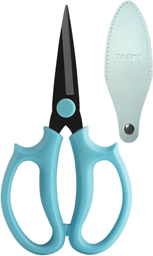 Tijeras de podar de jardín con mango de agarre cómodo, tijeras florales profesionales de acero de primera calidad, perfectas para arreglar flores,