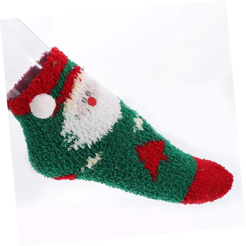 Miniatura 3 de KOMBIUDA 2 Pairs Socks Transparent Ball Christmas Balls Miss Comfortable Gift Fabric