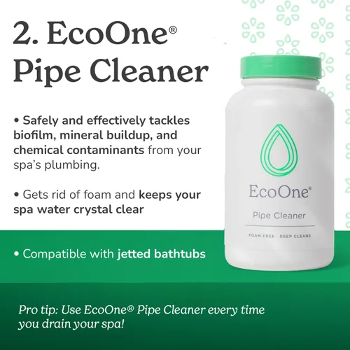 Miniatura 3 de Kit de limpieza profunda de EcoOne Viene con limpiador de filtro de spa y bañera de hidromasaje, limpiador de tuberías, limpiador de carcasa