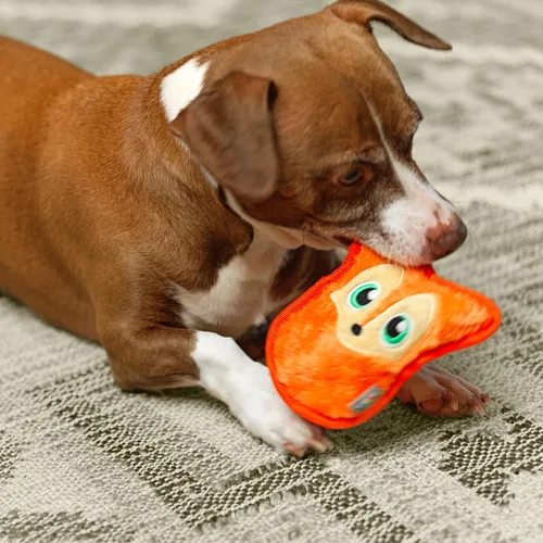Miniatura 5 de Outward Hound Invincibles - Juguete de peluche para perro, XS zorro