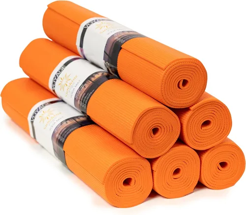 Miniatura 9 de Voyage - Tapete de yoga a granel, paquete de 6, 72 x 24 pulgadas, esterillas de yoga profesionales para estudio y gimnasio, 0.197 in de grosor, Azul