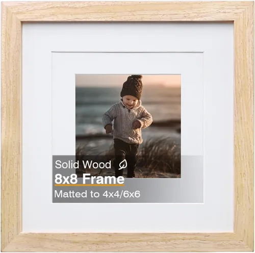 Miniatura 17 de KINLINK 3.5x5 Picture Frame, Ash Black Solid Wood Frame with Plexiglass for Table Top and Wall Mounting, Photo Frame for Horizontal or Vertical
