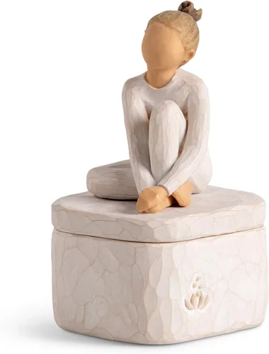Miniatura 10 de Willow Tree Bondad (niña) Caja de recuerdo, caja de recuerdo esculpida pintada a mano