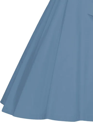 Miniatura 6 de GownTown Vestidos para mujer, estilo vintage de los años 50, vestidos elásticos con bolsillos