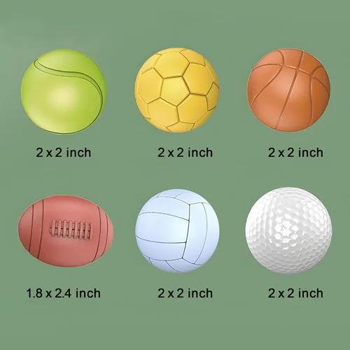 Miniatura 5 de Pelotas sensoriales para bebés, bolas de goma suave para niños de 1 a 3 años, juguetes de baño sensoriales Montessori de 6 a 12 meses, pelota