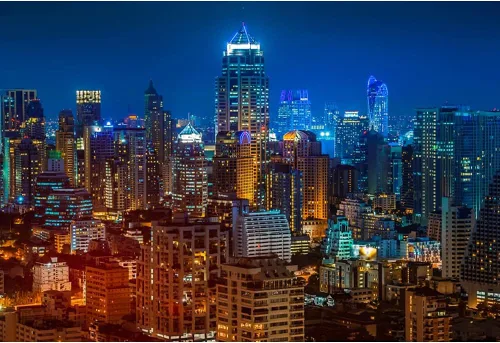 Yeele Telón de fondo moderno de ciudad natural, paisaje nocturno, para fotografía de Nueva York, Chicago, centro de la ciudad, horizonte urbano,