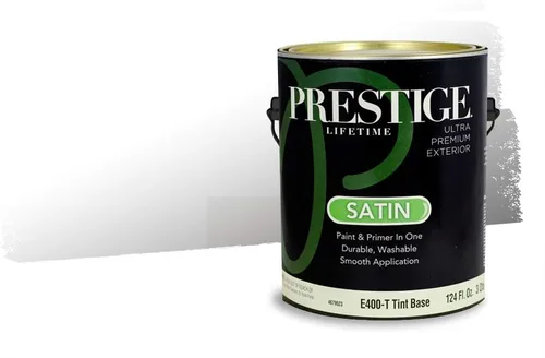 Miniatura 354 de Pintura Exterior + imprimación PRESTIGE, todo-en-uno, 1 galón, acabado mate, color comparable al Valspar* Royal Gray* VS151-Gris real