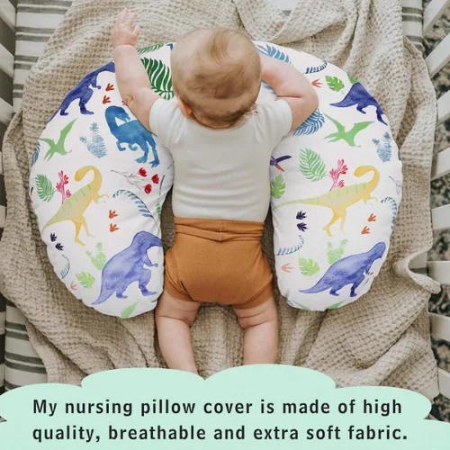 Miniatura 2 de Funda de almohada de lactancia de dinosaurio, funda de almohada de lactancia para bebés niños y niñas, funda de almohada de lactancia para recién