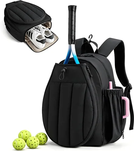 Miniatura 10 de Pickleball Backpack, Large Sports Bag with Shoe Compartment, for Men and Women