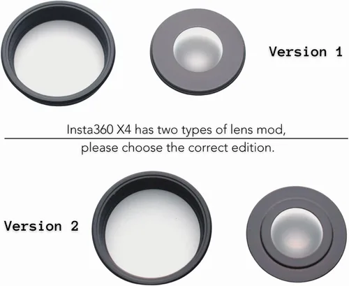 Miniatura 3 de [1 Pza] Vidrio de Lente de Cámara de Repuesto para Insta360 ONE X2, Pieza de Reparación de Lente de 360° Compatible con Accesorios de Cámara