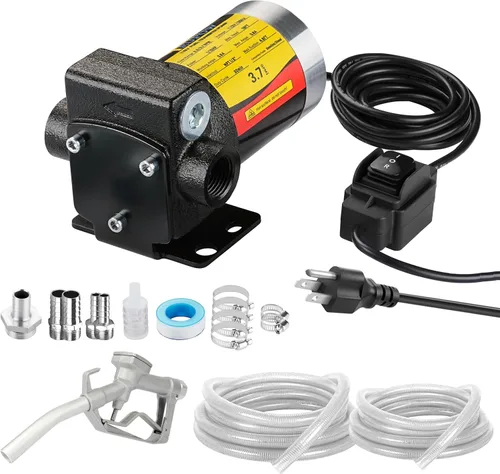 Miniatura 9 de TRUPOW Bomba de transferencia de aceite de combustible de gasolina autocebante de 12V DC con bombeo reversible para gasolina, diesel, queroseno y más