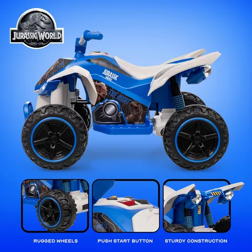 Miniatura 3 de Voyager - Jurassic - Vehículo ATV eléctrico de 12V para niños, juguete de paseo, diversión y emoción para niños, diseño elegante para juego