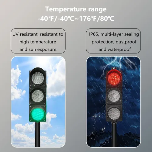 Miniatura 2 de Kit de lámparas de señalización de tráfico/parada/marcha de 100mm (4 pulgadas) AC85-265V, carcasa de PC impermeable IP65 (control remoto 103