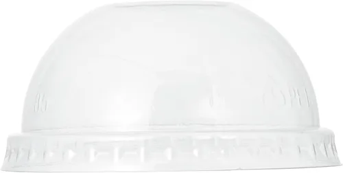 Miniatura 18 de Restaurantware Ramequines desechables de 4.2 onzas con tapas, 100 vasos desechables redondos de crema brulee, tapas de cúpula aptas para horno, Negro