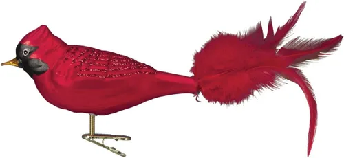 Miniatura 4 de Old World Christmas Baltimore Oriole - Adorno de vidrio soplado para árbol de Navidad, decoración navideña artesanal, colección de clips