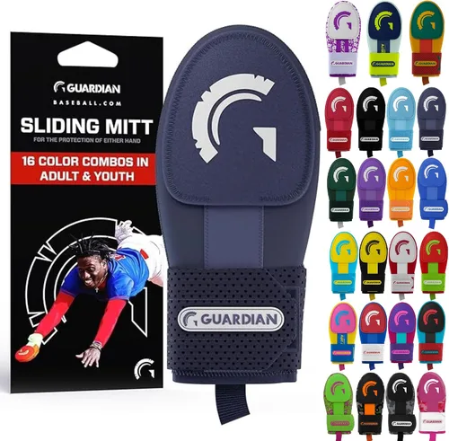 Miniatura 17 de Guante deslizante Guardian Baseball - Tallas para jóvenes y adultos - Guante deslizante para béisbol - Correa de compresión elástica