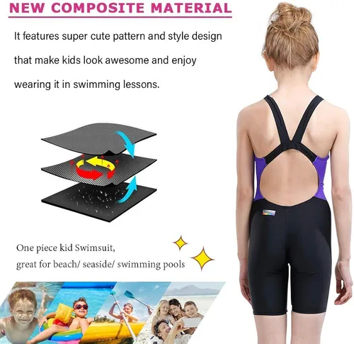 Miniatura 4 de karrack Traje de baño deportivo de una pieza para niñas