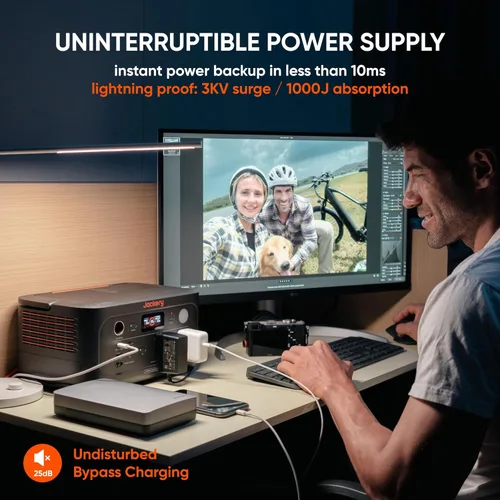 Miniatura 6 de Jackery Explorer 500 v2 Estación de Energía Portátil, Batería LiFePO4 de 512Wh, 500W AC/1000W Pico, Generador Solar para Acampada, Exteriores