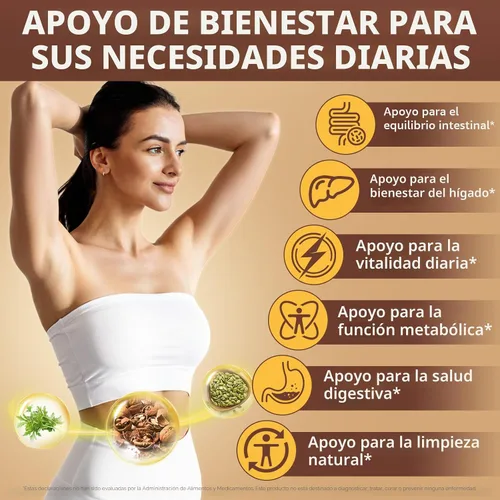 Miniatura 4 de Limpieza de clavo de nogal negro de ajenjo para humanos – Fórmula de apoyo digestivo y salud intestinal 18 en 1, 6600 mg por porción, 240 cápsulas
