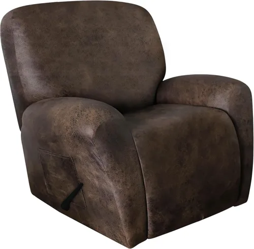 Miniatura 33 de ANARACHON Fundas para Sillas Reclinables Tipo Cuero, 4 Piezas Funda para Sillón Reclinable Lazy Boy, Protector de Muebles - Funda Suave Lavable