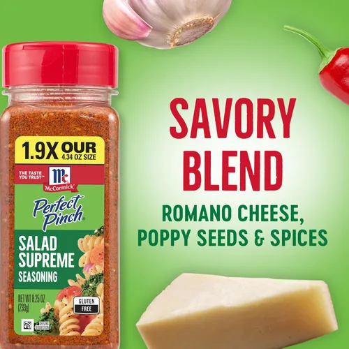 Miniatura 12 de McCormick Perfect Pinch Salad Supreme Seasoning, 8.25 onzas (paquete de 6)