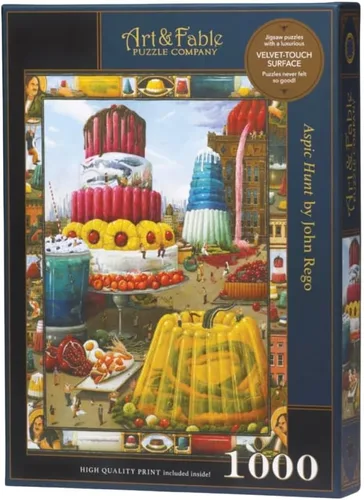 Art & Fable Aspic Hunt by John Rego - Rompecabezas de 1000 piezas para adultos, perfecto para noches de juego, regalos y diversión familiar