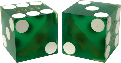 Miniatura 5 de Cyber-Deals Casino Grade - Juego de dados de 2 lados con bolsa de dados de 3 pulgadas + dados de casino originales