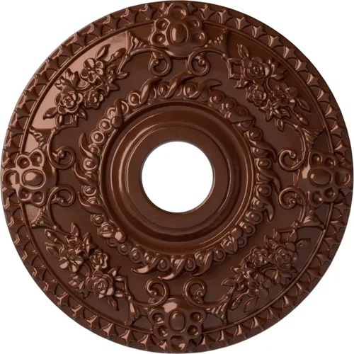 Miniatura 28 de Ekena Millwork CM18RORUS Medallón de techo de rosa, 18.0 in de diámetro exterior x 3.5 in de diámetro interior x 1.4 in de diámetro interior x 1.4