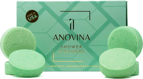 Miniatura 7 de Anovina Vaporizadores de ducha de eucalipto y mentol – Tabletas de ducha de aromaterapia con vapores calmantes – Fabricado en Estados Unidos – Set