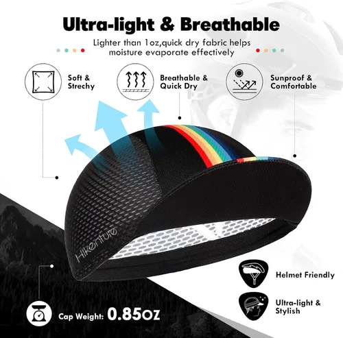 Miniatura 3 de Hikenture Cycling Cap for Men and Women,Bike Hat with Visor Summer Sun Hat