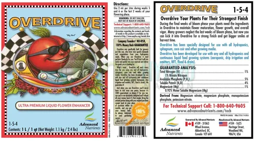 Miniatura 2 de Nutrición Avanzada Overdrive 250Ml