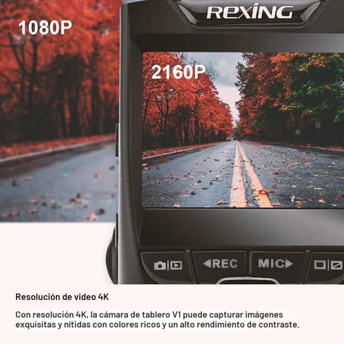 Miniatura 3 de rexing V1 2.4" LCD FHD 1080p 170 cámara grabadora gran angular para tablero Cámara para tablero con grabación de bucle G-Sensor, WDR
