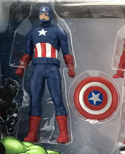 Miniatura 3 de Figuras de acción de Marvel Avengers - Iron Man, Hulk, Black Panther, Capitán América, Spider Man, Ant Man, War Machine y Falcon! (8)